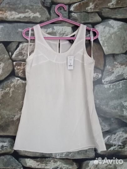 Новая майка шелк (XS) White house /Black market