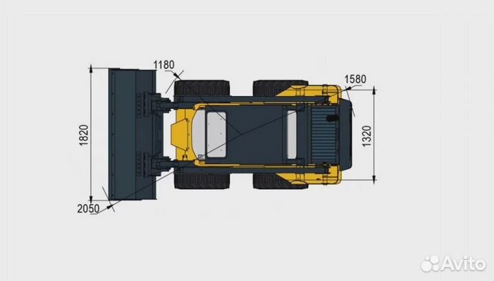 Мини-погрузчик Lonking CDM312, 2023