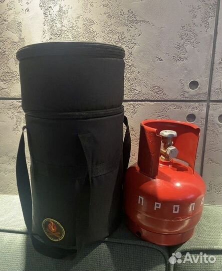 Газовый баллон 5 литров с сумкой чехлом