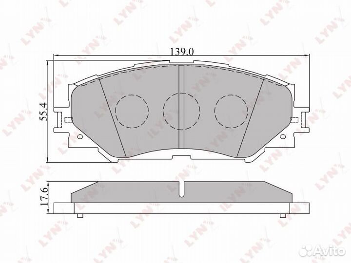 BD-7542 колодки тормозные передние Toyota Auri