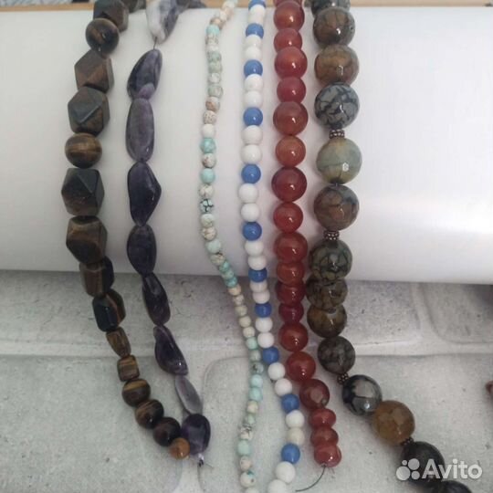 Бусины натуральных камней