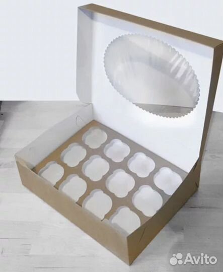 Коробка для капкейков 12 ячеек
