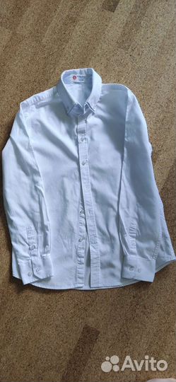 Белая рубашка для мальчика 146