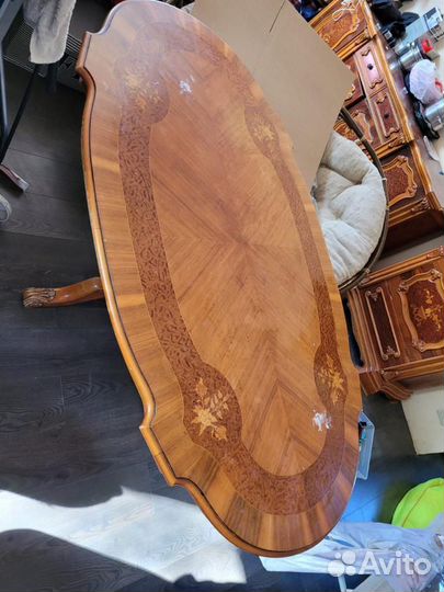 Стол и 6 стульев Румыния б/у под реставрацию