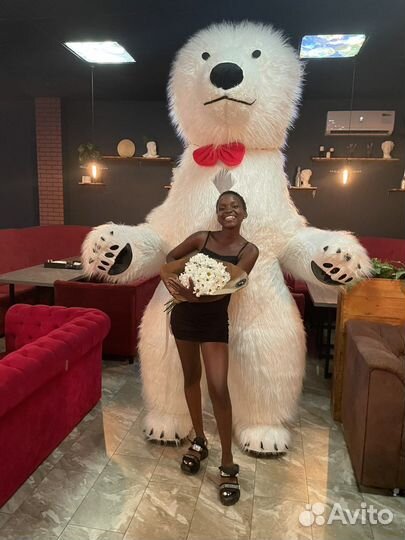 Большой Белый Мишка /Чебурашка / Ростовая кукла