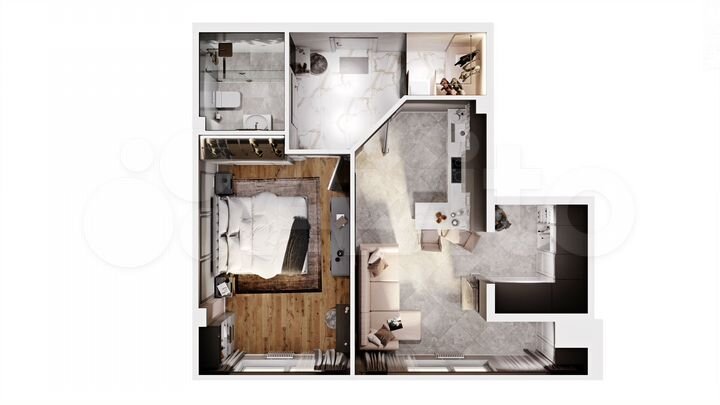 1-к. квартира, 47,4 м², 5/9 эт.