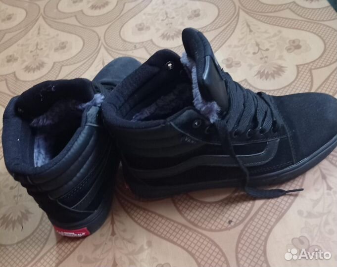 Кросовки теплые замша