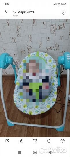 Детские электронные качели для новорожденных