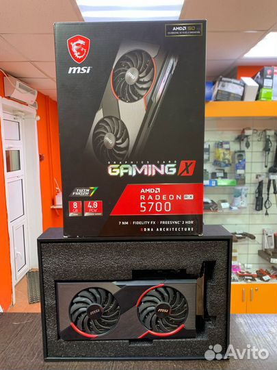 Видеокарта MSI AMD Radeon RX 5700 gaming X 8гб gdd