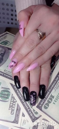 Маникюр,покрытие гель лак.укреп.ногтей на Мужества