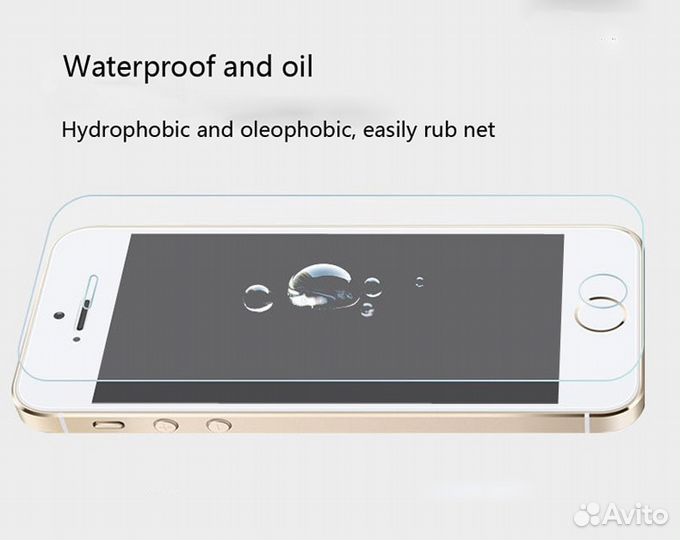 Стекло защитное для iPhone 4S