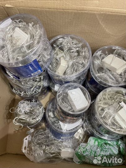 Гирлянды шторы опт коробка лот