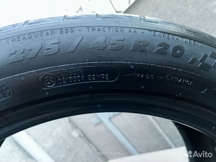 Колеса летние Michelin 275-45- r20,2 шт