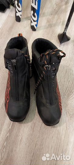 Лыжи беговые 190 см с ботинками