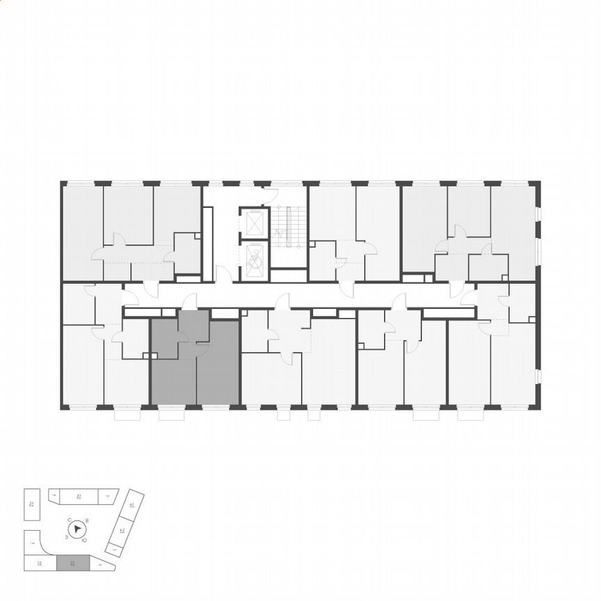 1-к. квартира, 34,3 м², 2/5 эт.