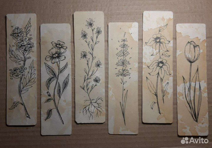 Книжные закладки карточки