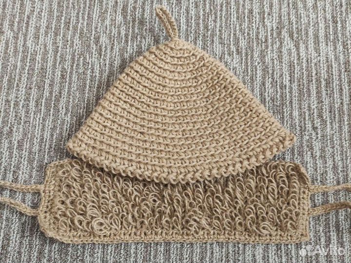 Набор для бани и сауны из джута