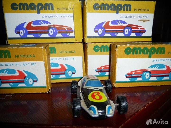 Машинки коллекционные набор 6 шт.Старт СССР металл