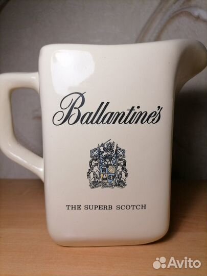 Винтажный набор кувшин и пепельница Ballantines