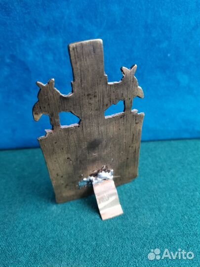 Икона Скорбящей пр эмали металлопластика