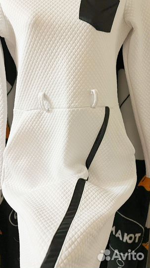 Белое офисное платье 44-46