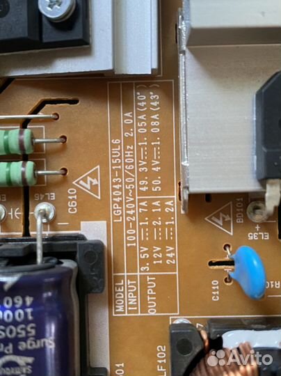 EAX66205401(1.8) LGP4043-15UL6 lg 40UF771V