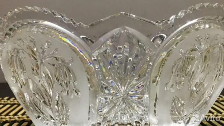 Винтаж СССР. Хрусталь.Ваза 1980х годов