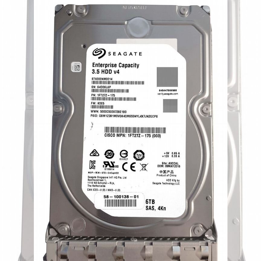 [HD6T7KL4K] Жесткий Диск Cisco Ucs- 6tb Sas 3,5" Hdd Hd6t7kl4k