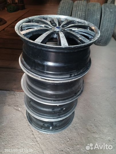 Литые диски r17 5x114 3 toyota бу