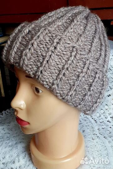 Шапка женская вязаная зимняя