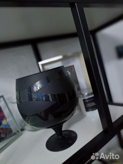 Ваза-бокал, большая рюмка цветное стекло