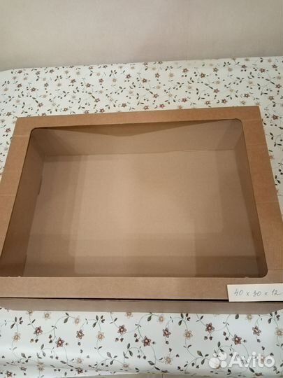 Крафт коробки с окошком