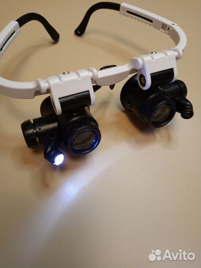 Бинокулярные очки (Лупа налобная) для часовщика