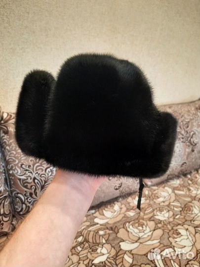 Норковая шапка мужская новая