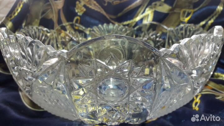 Салатник хрустальный