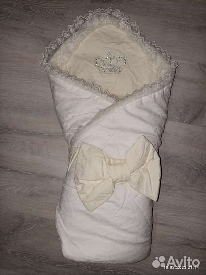 Конверт одеяло на выписку зимнее