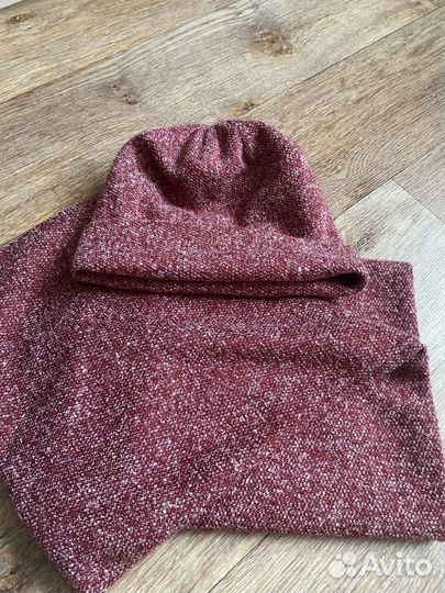 Комплект шапка и снуд женский