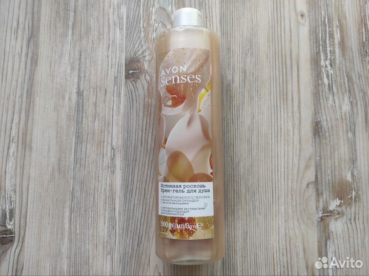 Гель для душа Avon Senses 500мл персик/орхидея