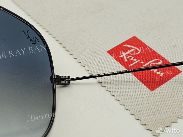 Очки Ray Ban 3479 Aviator Голубой Градиент Стекло
