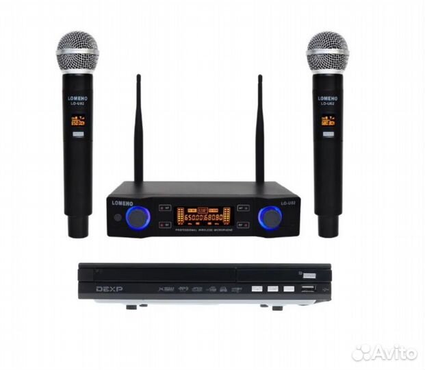 Караоке комплект home 2 с двумя радиомикрофонами