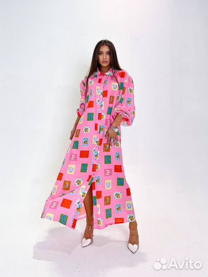 Очаровательное яркое платье zimmerman