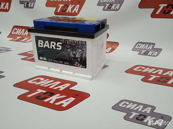 Аккумулятор 60 ah низкий Bars/доставка