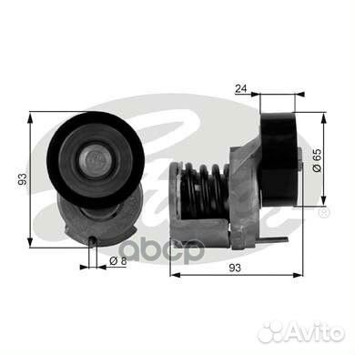 Натяжитель ремня приводного VAG 1.4/1.6 02- T38