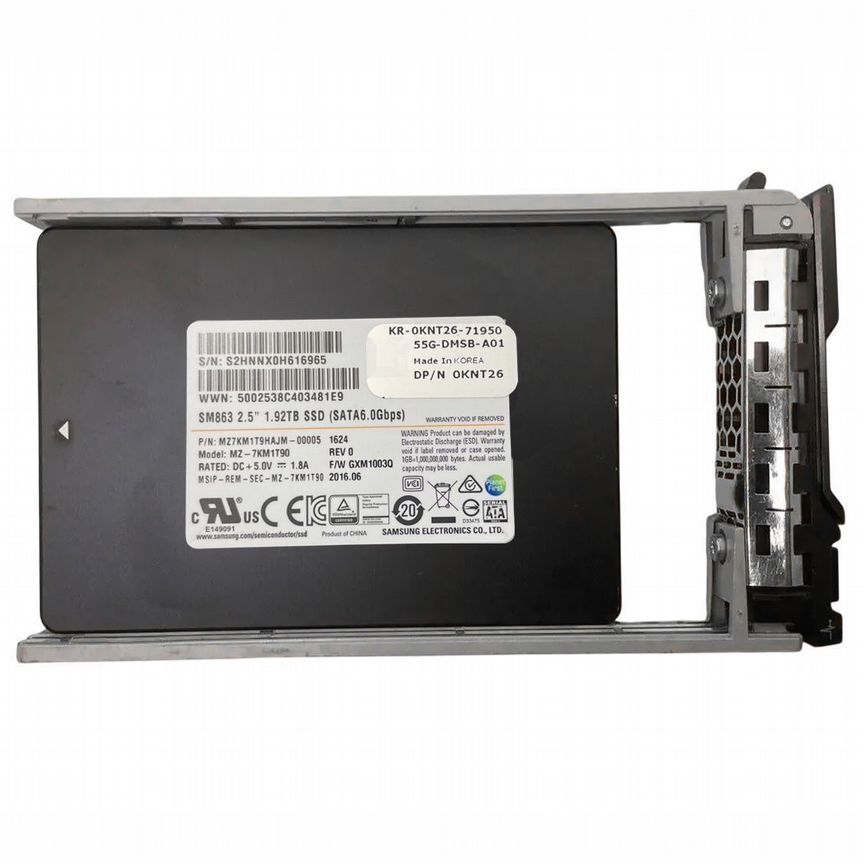 [KNT26] Жесткий Диск Dell 1.92tb Sata3 2,5" Ssd Knt26