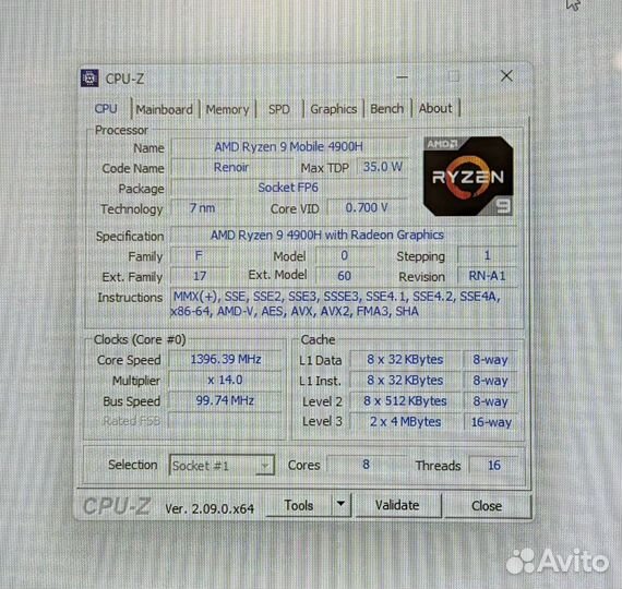 Ноутбук AMD Ryzen 9 4900H / 16/512 SSD (Новые)