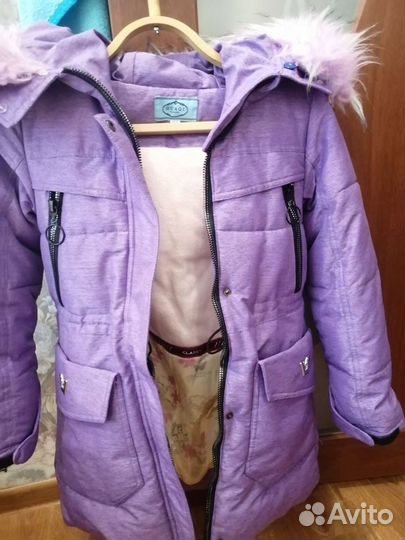 Курта зимняя на девочку