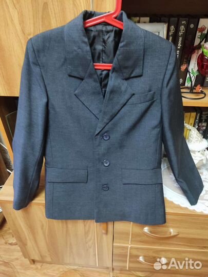 Школьный пиджак для мальчика 128 рост