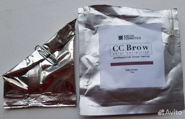 Хна для бровей CC brow серо-коричневый цвет