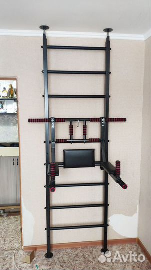 Шведская стенка усиленная (распорная) + турник 3в1