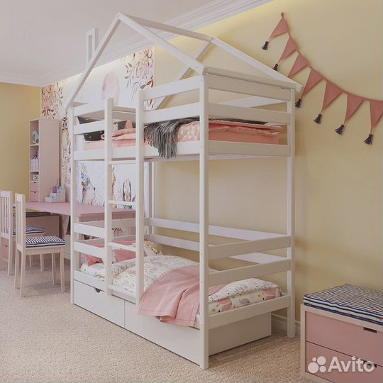 Детская кровать двухъярусная Особая
